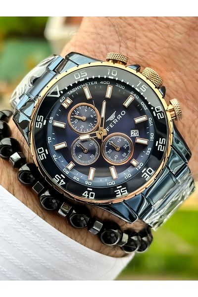 FERRO Brand Steel Cord VIP Men's Wristwatch Bracelet