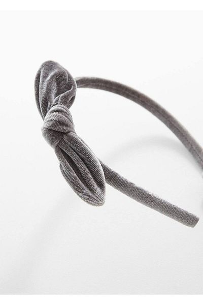 MANGO Kids Samtkrone – Schleifendetail