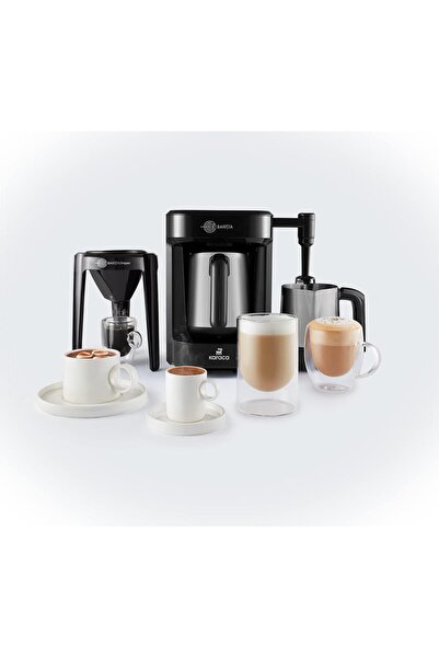 Store Hatır Barista Steel Cappuccino ve Türk Kahve Makinesi, Shiny Black
