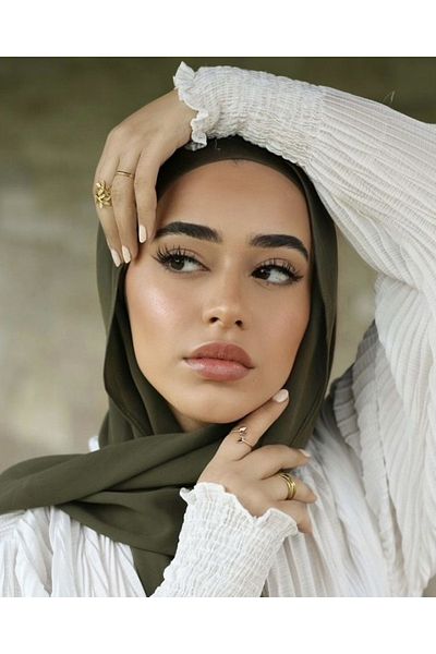 myDea Γυναικεία ρούχα από μπαμπού Kraş Shawl Black Hijab