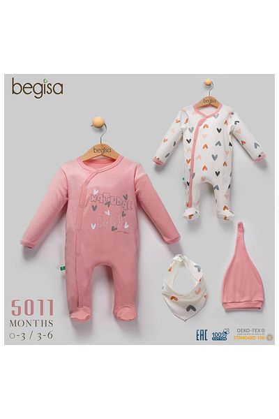 Begisa Jumpsuit with Snap Fasteners for Baby