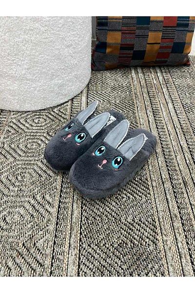Behtah Kundura Fluffy Silent Sole Rabbit Figured Slippers Γυναικείες παντόφλες εσωτερικού χώρου Γούνινες παντόφλες Πακέτο προίκας
