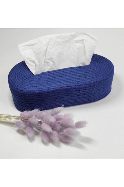 home decors by özlem Napkin Holder Cotton Jute Wicker Napkin Holder Tableware Decorative Basket Wicker Basket Organizer-27x15x8cm