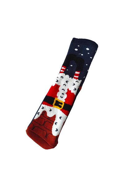 Sembol New Year Themed Women's Men's Towel Socks Christmas New Year Size 36-43