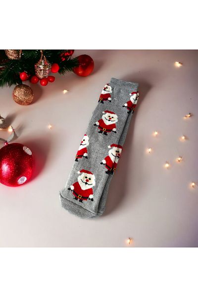 Sembol New Year Themed Women's Men's Towel Socks Christmas New Year Size 36-43