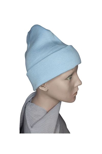 marufshop Унисекс есенно-зимна шапка с вълнена шапка от трикотаж за открито