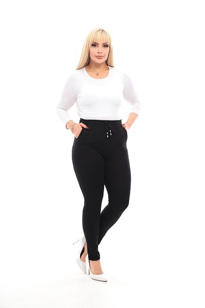 İzalora COMFORTABLE PLUS SIZE TIGHT TROUSERS WITH ELASTIC WAIST DRESS