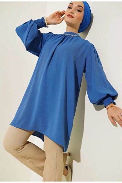 YILMAZBARMAZ ΓΥΝΑΙΚΕΙΑ ΚΟΛΑΡ ΠΕΤΡΑ Λεπτομερής ΤΟΥΝίκ