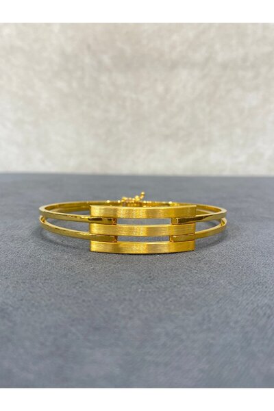 ARSLANTAŞ 1989 14 AYAR ALTIN ÜÇLÜ KABURGA KELEPÇE BİLEZİK