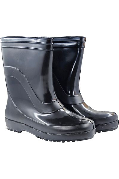 fafatara Unisex Μαύρες αδιάβροχες μπότες βροχής