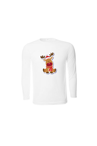 HediyeMania Combinați tricouri din bumbac subțire, alb, cu mânecă lungă, pent...