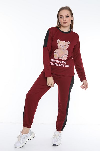 FAMES PİJAMA Imagination Two Thread Long Sleeve Women's Pajama Set