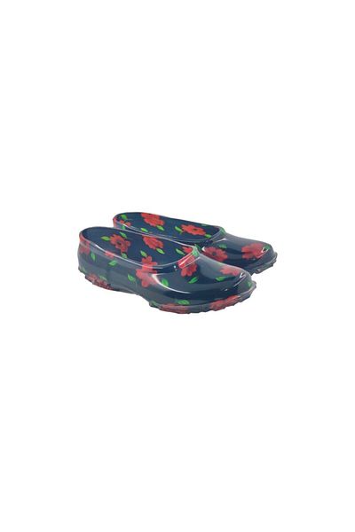 fafatara Women's Red Floral Rubber Shoes