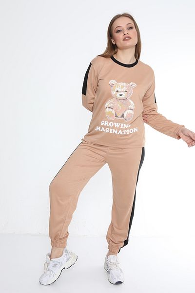 FAMES PİJAMA Imagination Two Thread Long Sleeve Women's Pajama Set