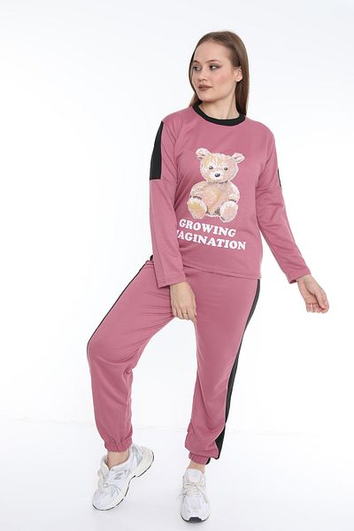 FAMES PİJAMA Imagination Two Thread Long Sleeve Women's Pajama Set