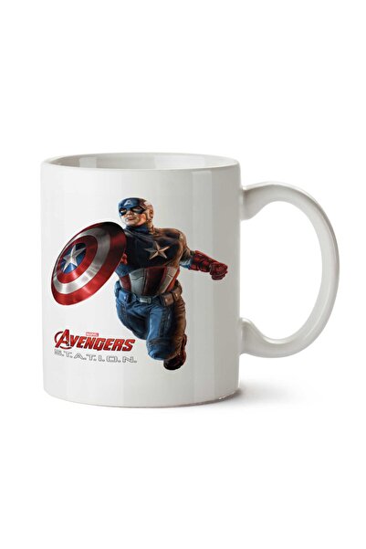 ART HEDİYE كوب كابتن أمريكا موديل 2 مطبوع على الجانبين