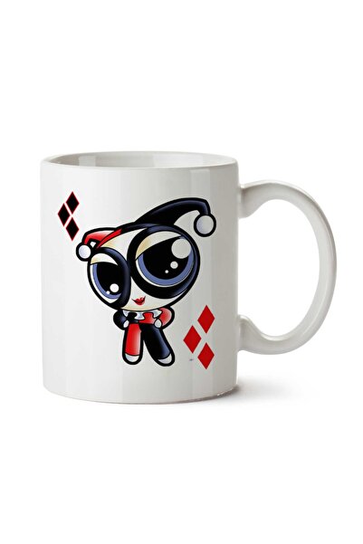 ART HEDİYE كوب Harley Quinn Toon Powerpuff Girls Suicide Squad مطبوع على الجا...