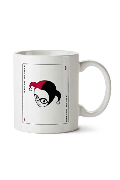 ART HEDİYE كوب Harley Quinn Classic Playing Card Suicide Squad مطبوع على الجا...