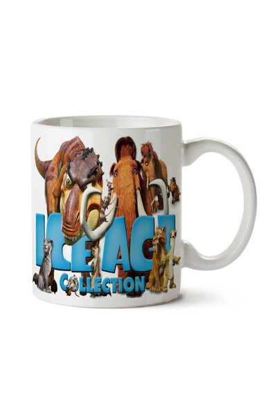 ART HEDİYE كوب مطبوع على الجانبين من Ice Age Ice age