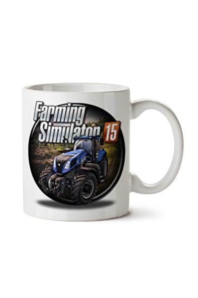 ART HEDİYE كوب مطبوع على الجانبين من Farming-Simulator-PNG-Mesh