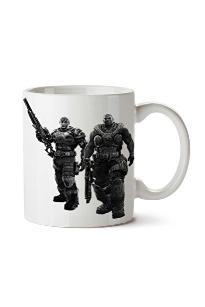 ART HEDİYE كوب Gears-of-War-PNG مطبوع على الجانبين