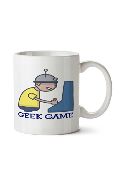 ART HEDİYE كوب Geek Game مطبوع على الجانبين