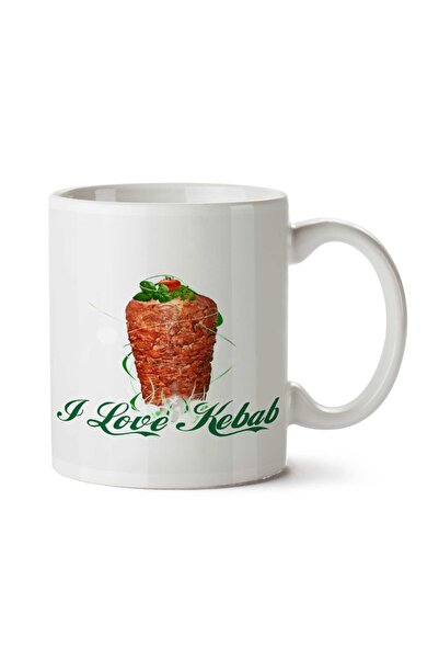 ART HEDİYE I love Kebab Two Sided Printed Mug