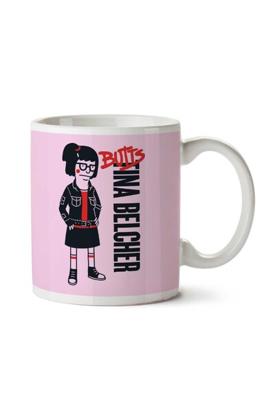 ART HEDİYE كوب بتس تينا بيلشر بوبس بورجرز مطبوع على الجانبين