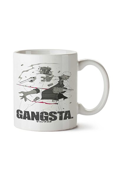 ART HEDİYE كوب Gangsta em Cinza مطبوع على الجانبين