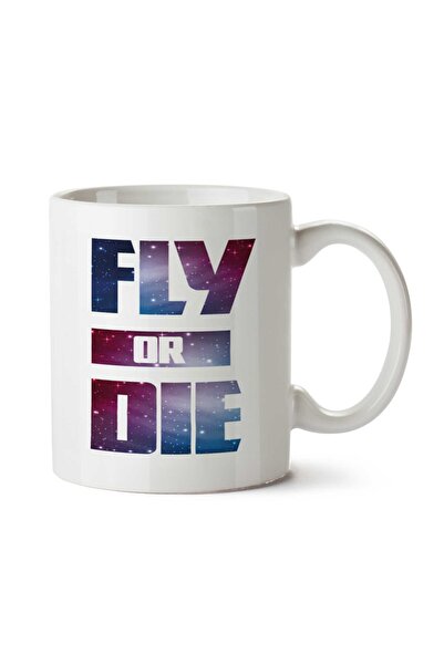 ART HEDİYE كوب مطبوع عليه وجهين من Fly o Die Space
