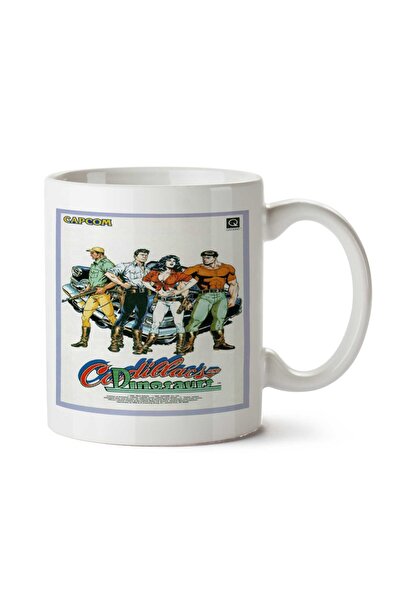 ART HEDİYE كأس كاديلاك ديناصورات مطبوع على الجانبين