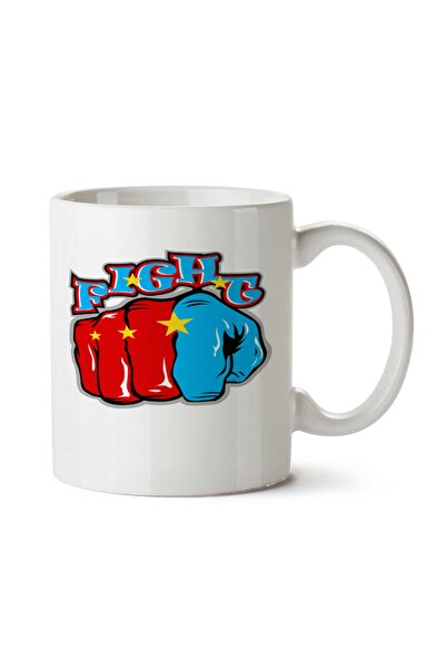 ART HEDİYE القتالكوب مطبوع على الجانبين