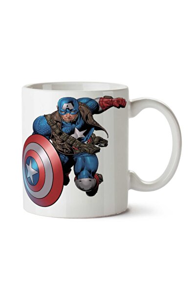 ART HEDİYE كوب كابتن أمريكا كارول دانفرز مارفل مطبوع على الجانبين