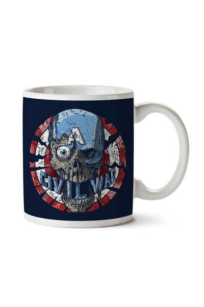 ART HEDİYE كوب كابتن أمريكا ستيف روجرز وور مطبوع على الجانبين