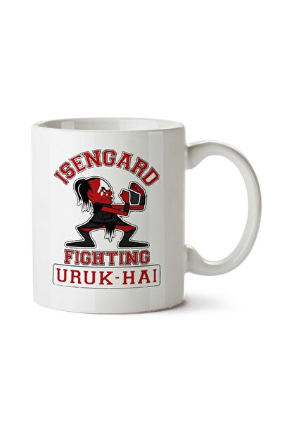 ART HEDİYE كوب Isengard Fighting Uruk Hai سيد الخواتم مطبوع على الجانبين
