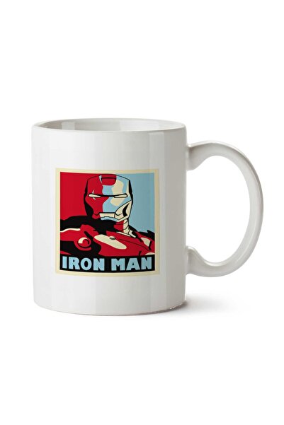 ART HEDİYE كوب آيرون مان مارفل (2) مطبوع على الجانبين