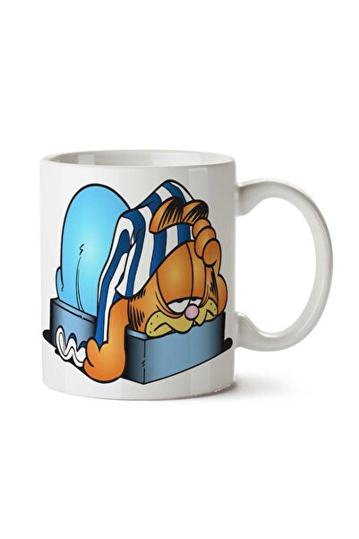 ART HEDİYE كوب غارفيلد أودي كارتون كليب آرت مطبوع عليه وجهين