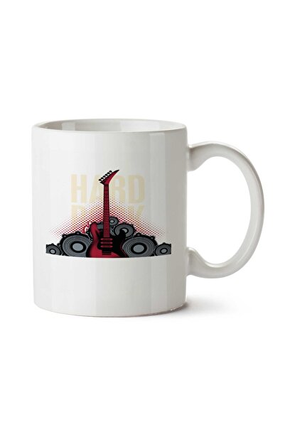 ART HEDİYE كوب هارد روك جيتار ساوند مطبوع على الجانبين