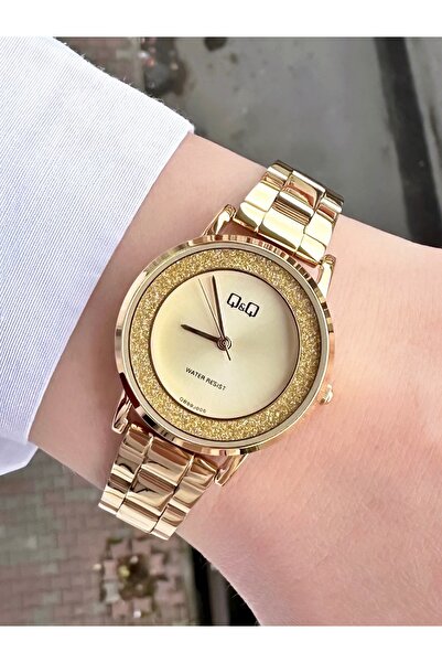 Q&Q QM82J33EK Kadın Kol Saati Simli Taşlı Kadran 2 Yıl Distribütör Firma Gara...