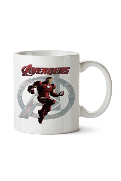 ART HEDİYE كوب آيرون مان 44 مطبوع على الجانبين