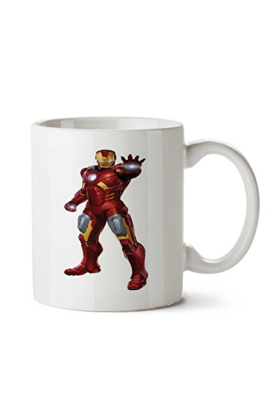 ART HEDİYE كوب رجالي من Iron Man Homem de Ferro مطبوع على الجانبين