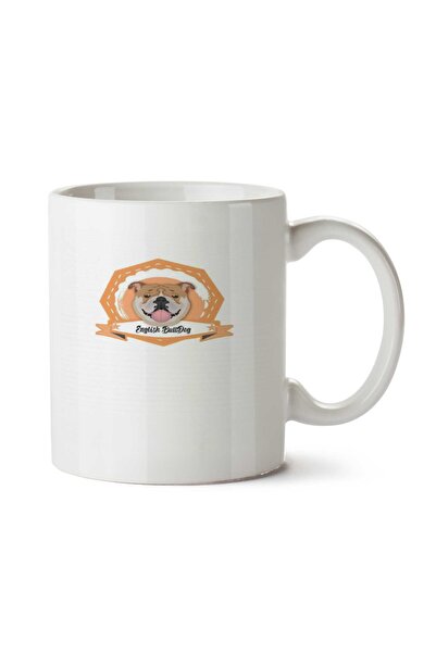 ART HEDİYE كوب بولدوج إنجليزي مطبوع على الجانبين