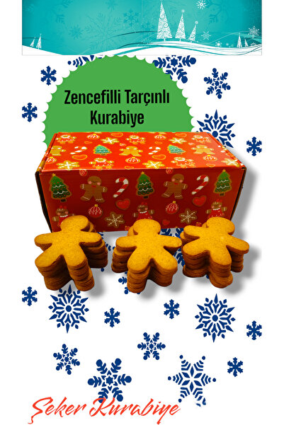 Kurabiye'S Zencefilli Tarçınlı Yeni Yıl Kurabiye Adam Gingerbread I 15 Adet Kurabiye