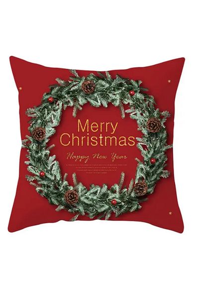tarzınısec Pernă decorativă cu fermoar cu tema de Anul Nou (45*45cm) Model33