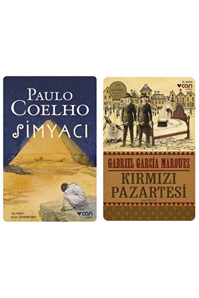 CAN Kırmızı Pazartesi Gabriel García Márquez - Simyacı Paulo Coelho 2 Kitap