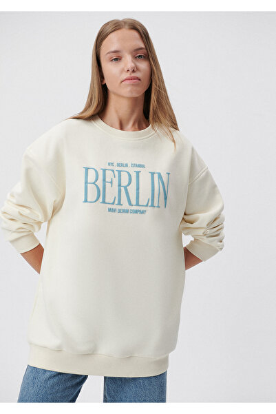 Mavi Hanorac bej imprimat Berlin1612007-86420