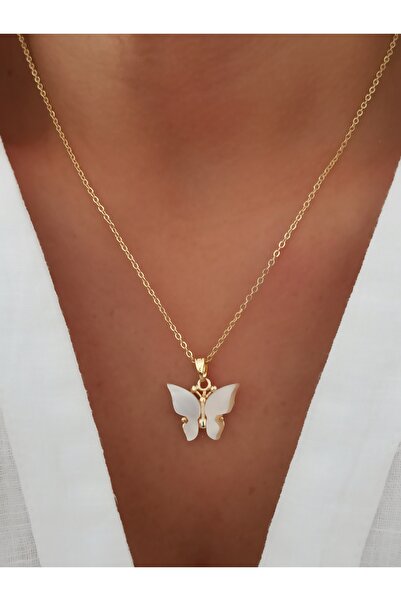 Butterfly Pearl Necklace