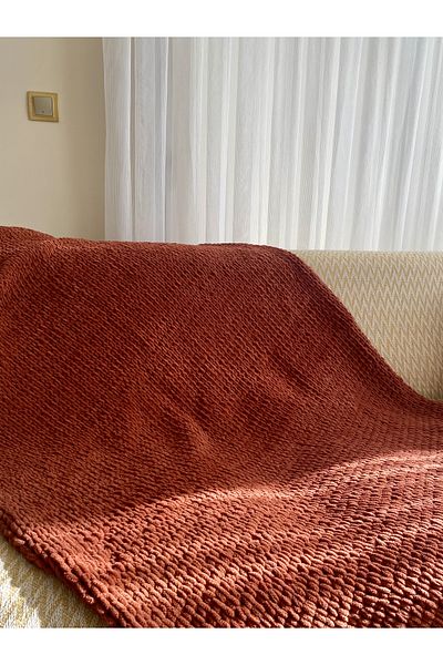 Hobihanem Tuhafiye Fluffy Soft 100% Handmade TV Blanket
