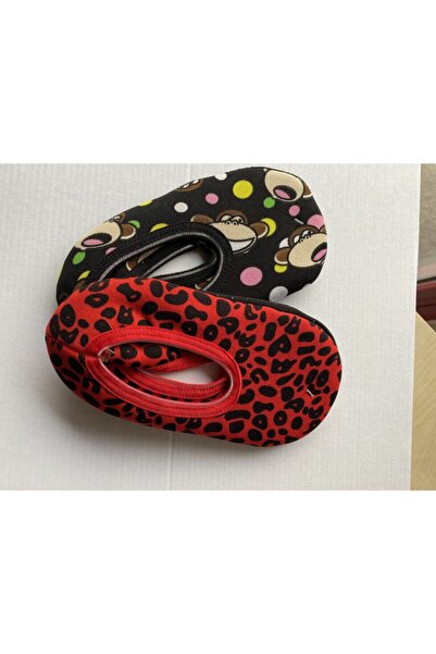 Leydi Cocuk Patik Altı Kaymaz Assorti -3 Desen 2li Paket Satış