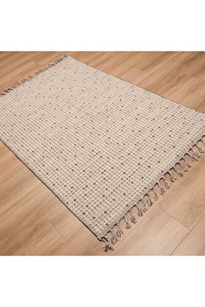 Eko Halı Soho Geometrik Desenli Makine Dokuma Halı-soho Sh 13 Cream Grey